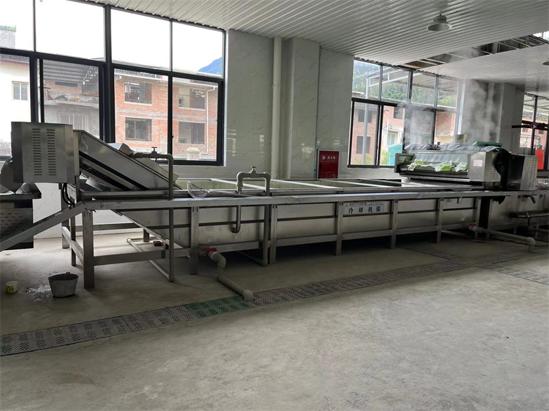 泡椒竹筍巴氏滅菌、冷卻、風(fēng)干流水線