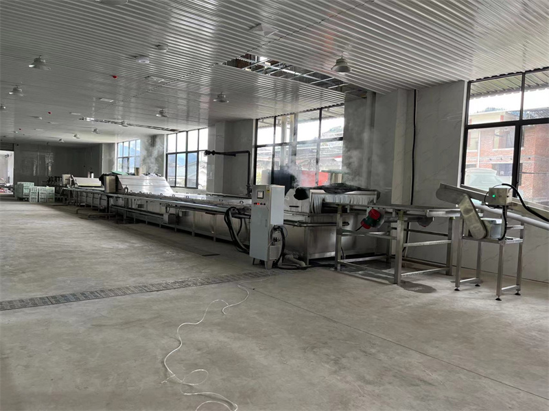 泡椒竹筍巴氏滅菌、冷卻、風(fēng)干流水線