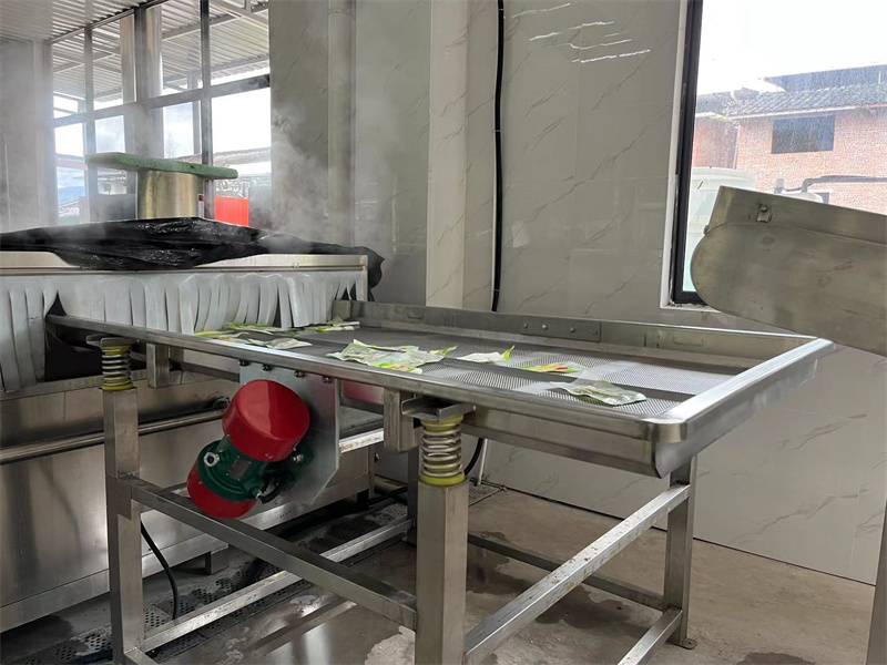 泡椒竹筍巴氏滅菌、冷卻、風(fēng)干流水線