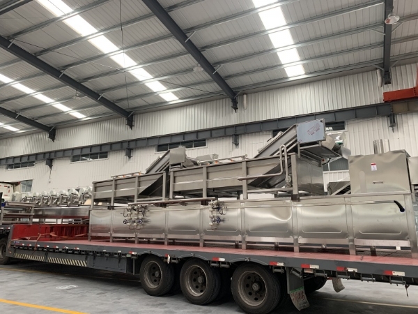 河南米粉醬料包巴氏滅 菌線裝車發(fā)貨